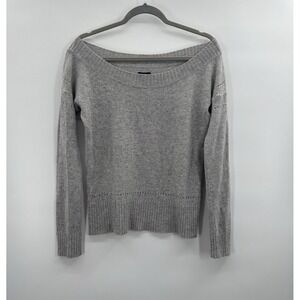 Y2K American Eagle Sweater Wool Medium Off Shoulder Lightweight Minimalist Chic